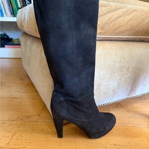 Loeffler Randall - Elegant Suede Black Knee-High Women's Boots